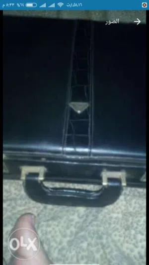 شنطة سامسونيت جلد منفاخ بالأرقام السرية جديدة زيرو