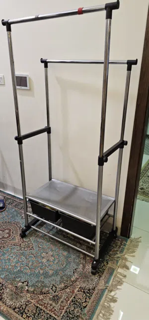 Cloths rail with wheels