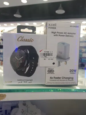 X.cell classic smart watch with 20w type-c charging