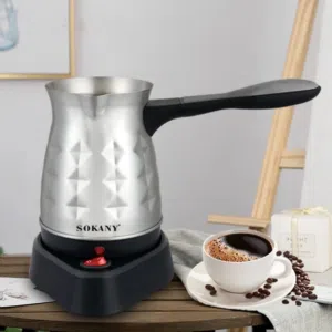 ماكينة صنع القهوة التركية الكهربائية من Sokany ابريق غلاية لاتيه اسبريسو تركي