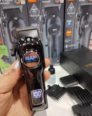 ماكينة حلاقة تنعيم من ماركة RAF شاشة ديجيتال  ضمان سنه صيانه مجانيه