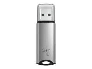 Silicon Power M02 Marvel USB 3.2 Gen 1 Flash Drive Memory 16GB فلاش ميموري -لون رمادي