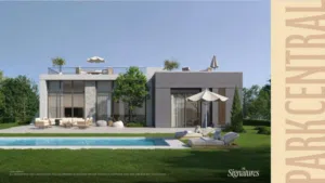 one story villa للبيع متشطبة بالكامل في Park central Hassan allam علي ال central park مباشرة