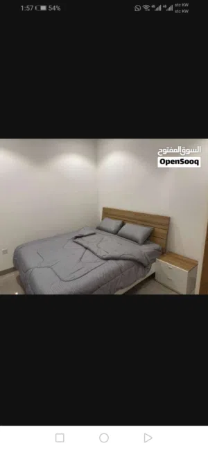 شقق بالمهبوله مفروشه اول ساكن 2غرفه 1حمام مطبخ وصاله 270دك