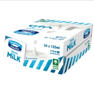 حليب السعودية كامل الدسم 24×125مل جديد