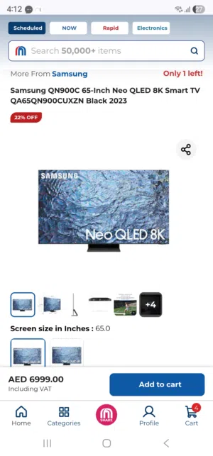 65 -inch LED Smart TV brand new QLED 8k
