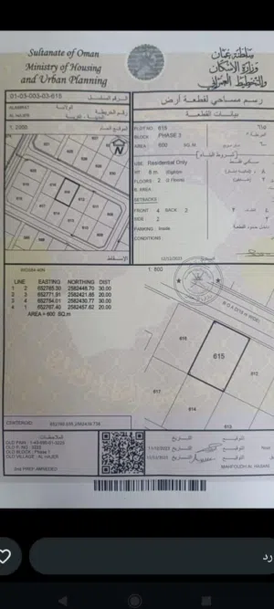 Residential Land for Sale in Muscat Amerat