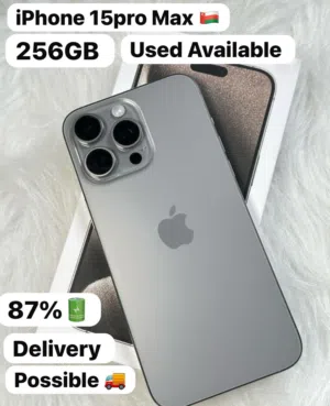 iPhone 15ProMax256Gb Arabic version fully amazing good condition phone
