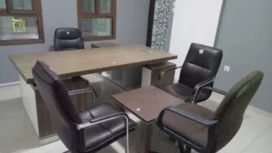 desk and chair
