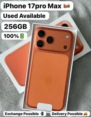 Apple iPhone 17Promax256Gb Arabic version Less use 100% battery health clean fantastic condition