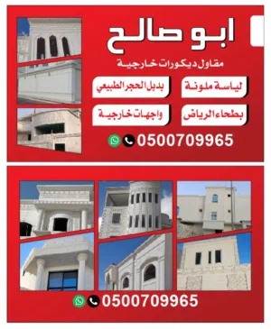 لياسة ملونة بديلة الحجر الطبيعي