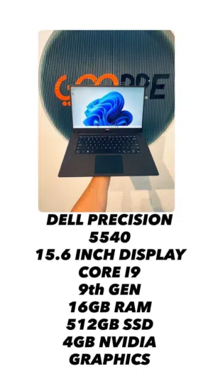 Dell / 4gb nvidia graphics/ core i9 / 16gb ram / 512 gb ssd