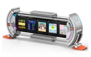 Divoom Times Gate Cyberpunk Digital Clock with Smart App Control, WiFi, RGB LED Lighting, Personaliz
