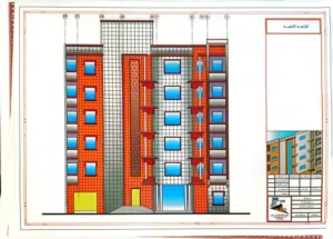 عمارة للبيع خلف سوق المنير  فيهااا صالة ارضيه للسيارات تسع 10 سيارات واكثر