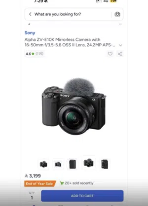 Sony Alpha ZV-E10K Mirrorless Camer