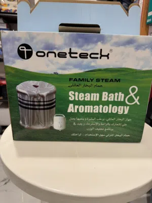 جهاز بخار منزلي جديد بالكرتون  Onetech Family Steam Bath & Aromatology