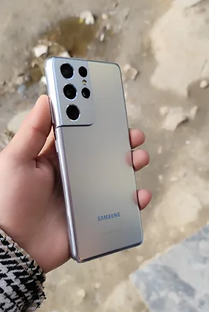 هاتف Samsung S21 Ultra رام 12 256 GB لون ابيض استعمال شهرين