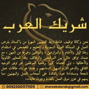 يوجد لدينا راعي غنم باكستاني ذو كفاءة عالية، للتواصل واتساب