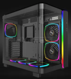 كيس كمبيوتر montech king 95 pro اسود جديد