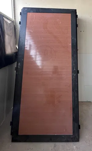 ابواب المنيوم جديدج 120*240 سم