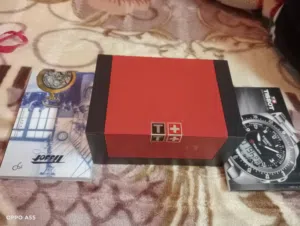 ساعه سويسري فرصه تيسوت سويسري استيك بلاتين في جولد عيار 24 *2كتالوج بالعلبه جديده صناعه سويسريه اصلي
