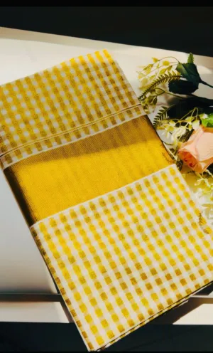 Onam Saree with blouse offer 4 riyal