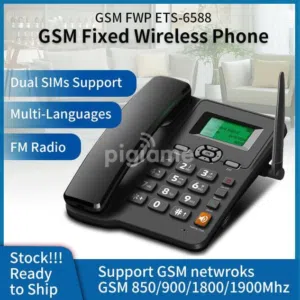 الهاتف مكتبي( GSM FWP 6588) المتنقل يعمل بشريحة الهاتف المحمول (ليبيانا او مدار) دبل شفرة