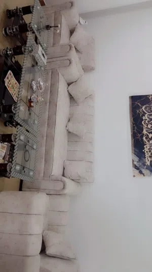sofa five people and Santer tabile and TV stand