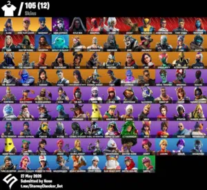 Fortnite Og stw account, 105 skins, glow skin, epicgames account