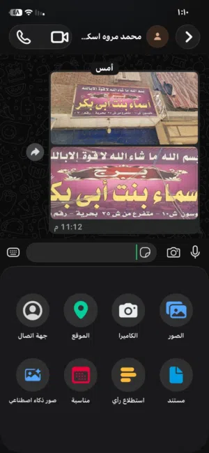 شقه في عماره اسماً بنت أبي بكر متفرع من ش 25 الرئيسي