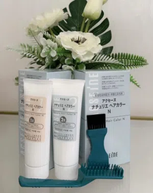 منتج ياباني طبيعي لصبغ الشعر  ACSEINE NATURIE HAIR COLOR N-80- BLACK