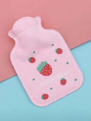 Cute Cartoon Animal Flocked Large Capacity Hot Water Bottle