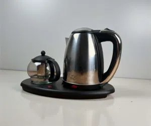 غلاية ستيل مع قوري بايركس 2 في 1 –جديد متوفر توصيل لجميع محافضات