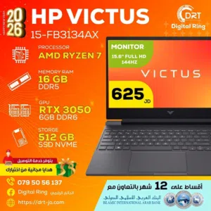 laptop Hp Victus AMD Ryzen 7 RTX 3050 6GB DDR6
