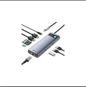 (Baseus)USB Hub 9 يحول المنفذ الواحد الى مداخل شحن وقرائة رامات