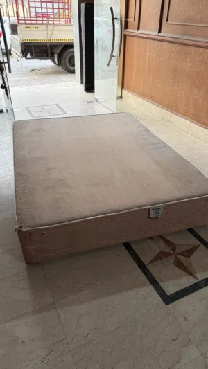 Bed frame with mattress