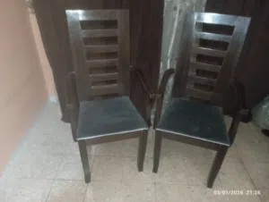 كراسي عدد 2 خشب سويد