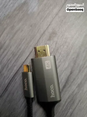 كابل 4k Type-C Hoco من الهاتف او اللابتوب إلى الشاشة إقرأ الوصف للتواصل الرقم في الوصف .