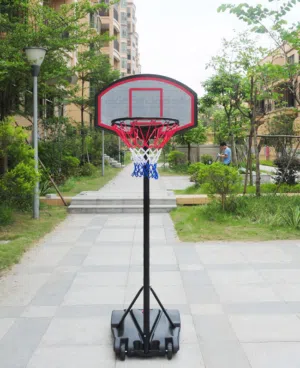 ستاند كره السلة القابل للتعديل 260 سم قاعدة قوية: يمكن ملء القاعدة بالماء أو الرمل بسهولة