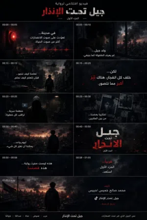 رواية جيل تحت الإنذار  ملاحظة(رواية إلكترونية وليست ورقية)