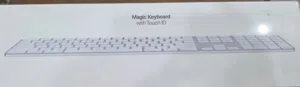 كيبورد أبل ماجيك الأصلي مع البصمة والأزرار الرقميةMagic Keyboard with Touch ID and Numeric Keypad