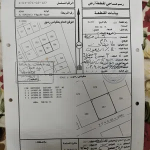 ارض للبيع أدم في منطقة السميرات 2