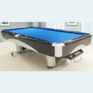 TOURNAMENT QUALITY 9 FT x4 FT BILLIARD TABLE BLACK WITH GREEN TABLE