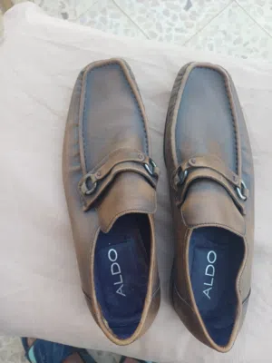 Men's genuine leather loafer shoes, ALDO brand, size 43