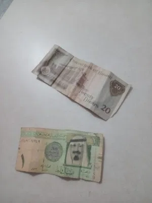 Old currency and coins