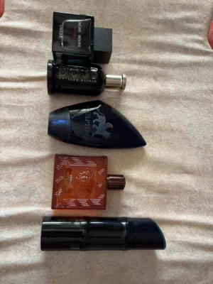 Hugo boss 60 JOD Kenzo 45 JOD Encre noir 20JOD Versace 60JOD Sculpture 20JOD