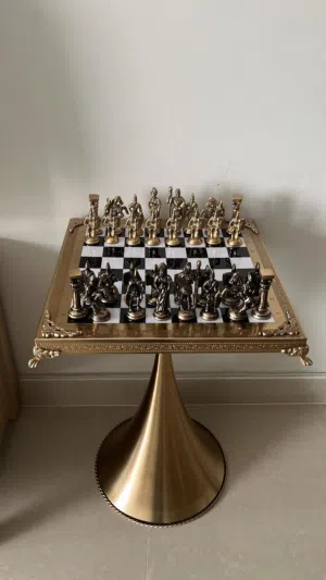 pure brass chess board