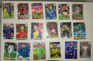 كروت لاعبين كرة قدم  العدد : 18  كرت حالة الكروت ممتازه