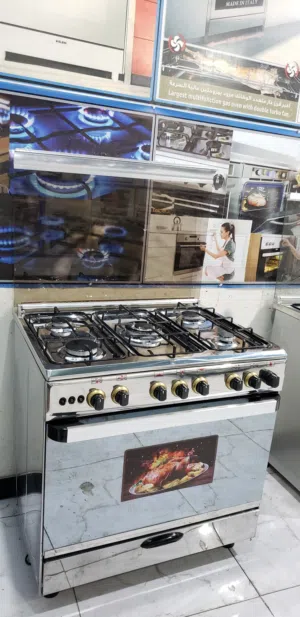 فرن خمس ينفرسل نوع حديث استيل وكاله اقتصادي شعله زرقاء حجم 80×60 السعر، 130الف لمده 12ساعه