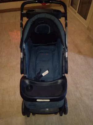 جديدة لم تستعمل لقطة عربية اطفال جديدة مستوردة كرسي قلاب+سرير+شنطه+مفرش للغيار